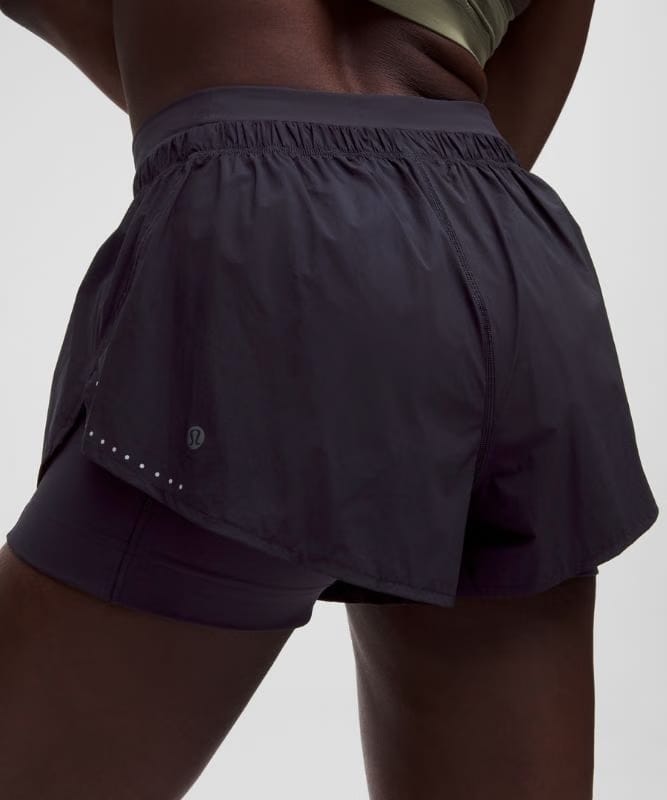 lululemon Translucent 2-in-1 High-Rise Short 3" - Nightmoth