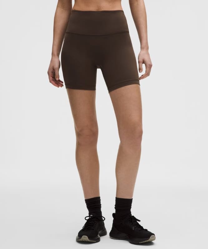 lululemon Wunder Train No Line High-Rise Short 6" - Walnut Crunch