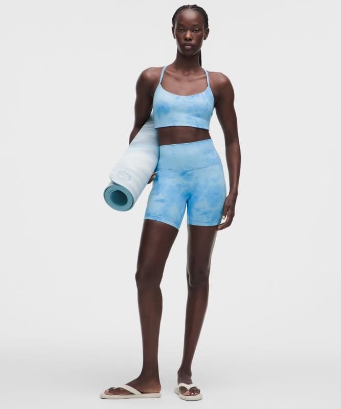 lululemon Align No Line™ High-Rise Short 6" - Smoothie Wash Blueberry Multi