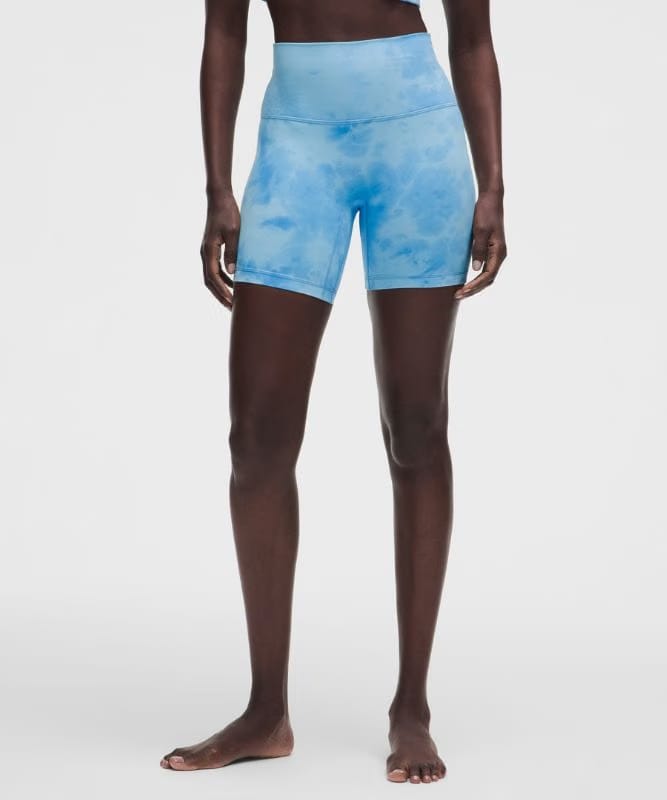 lululemon Align No Line™ High-Rise Short 6" - Smoothie Wash Blueberry Multi