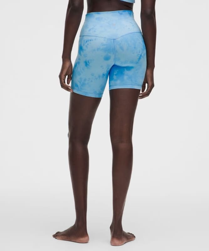 lululemon Align No Line™ High-Rise Short 6" - Smoothie Wash Blueberry Multi