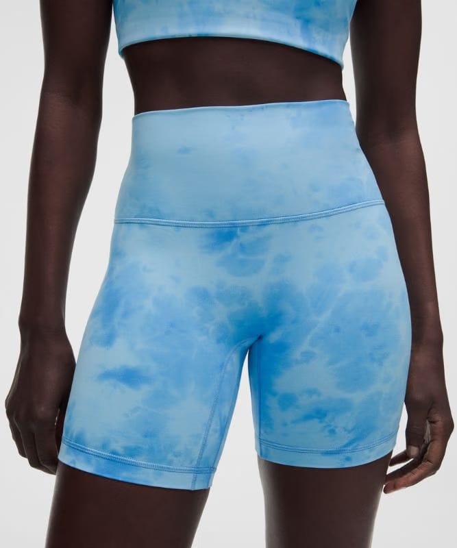 lululemon Align No Line™ High-Rise Short 6" - Smoothie Wash Blueberry Multi
