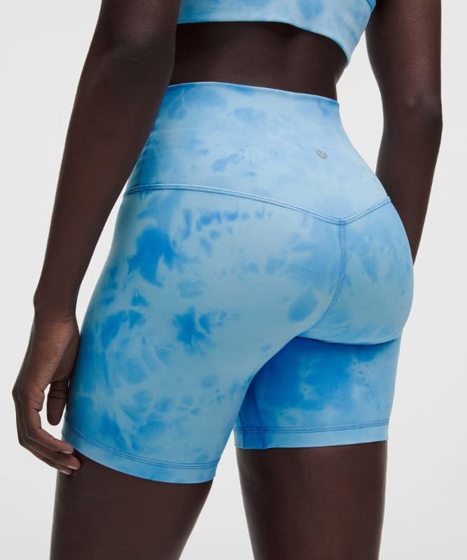 lululemon Align No Line™ High-Rise Short 6" - Smoothie Wash Blueberry Multi