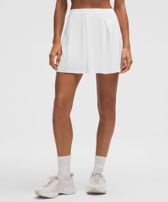 lululemon Angled-Pleat High-Rise Tennis Skirt - White