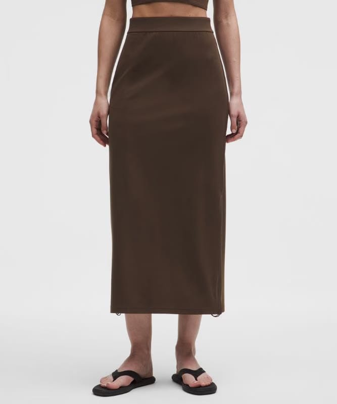 lululemon Nulu Dual-Cinch High-Rise Maxi Skirt - Black
