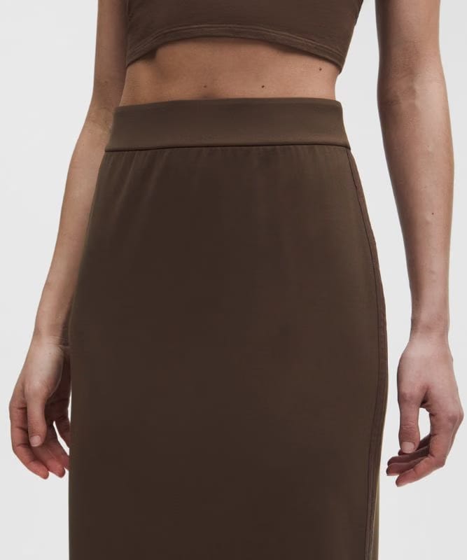 lululemon Nulu Dual-Cinch High-Rise Maxi Skirt - Black