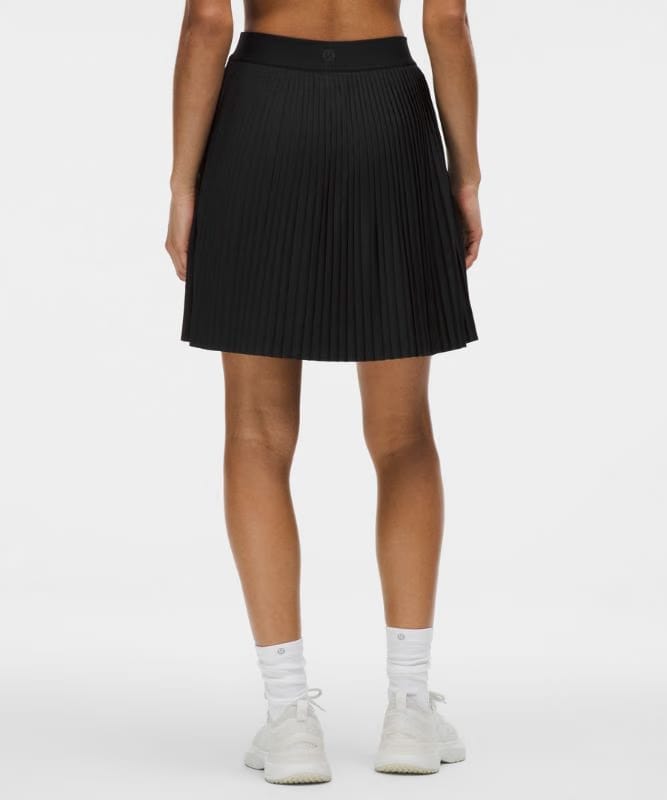 lululemon Pleated High-Rise Knee-Length Tennis Skirt - Black