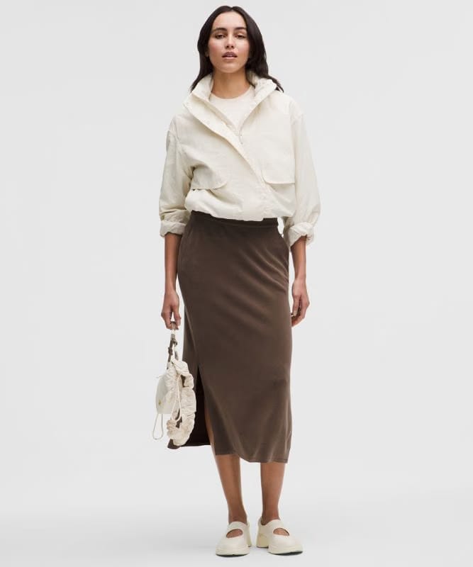 lululemon Softstreme Pull-On High-Rise Maxi Skirt - Walnut Crunch