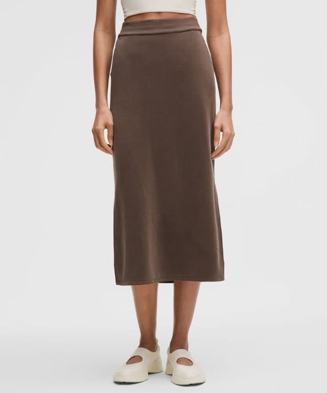 lululemon Softstreme Pull-On High-Rise Maxi Skirt - Walnut Crunch