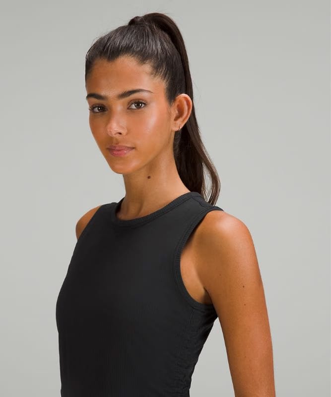 lululemon All It Takes Ribbed Nulu Tank Top - Black