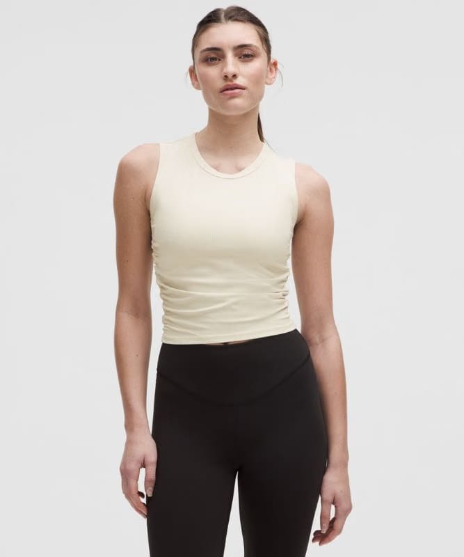 lululemon All It Takes Ribbed Nulu Tank Top - Light Ivory