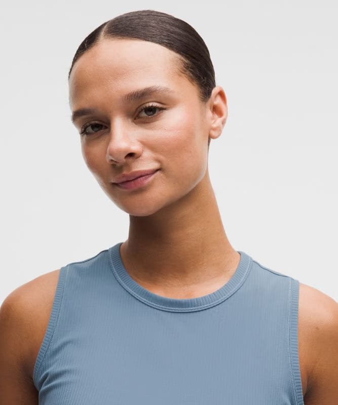 lululemon All It Takes Ribbed Nulu Tank Top - Steel Blue