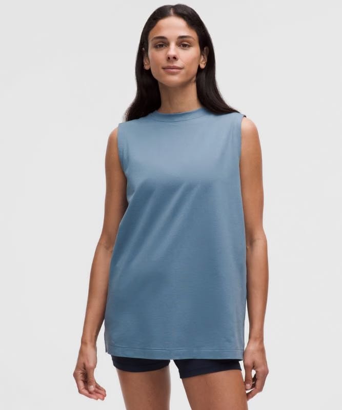 lululemon All Yours Organic Cotton Tank Top - Steel Blue