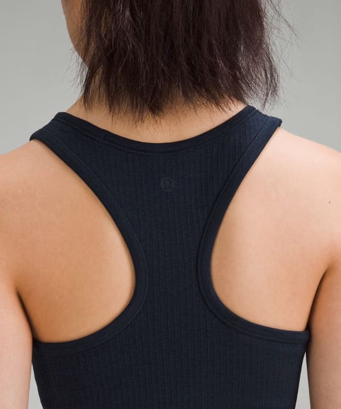 lululemon Ebb to Street Cropped Racerback Tank Top *Light Support, B/C Cup - True Navy