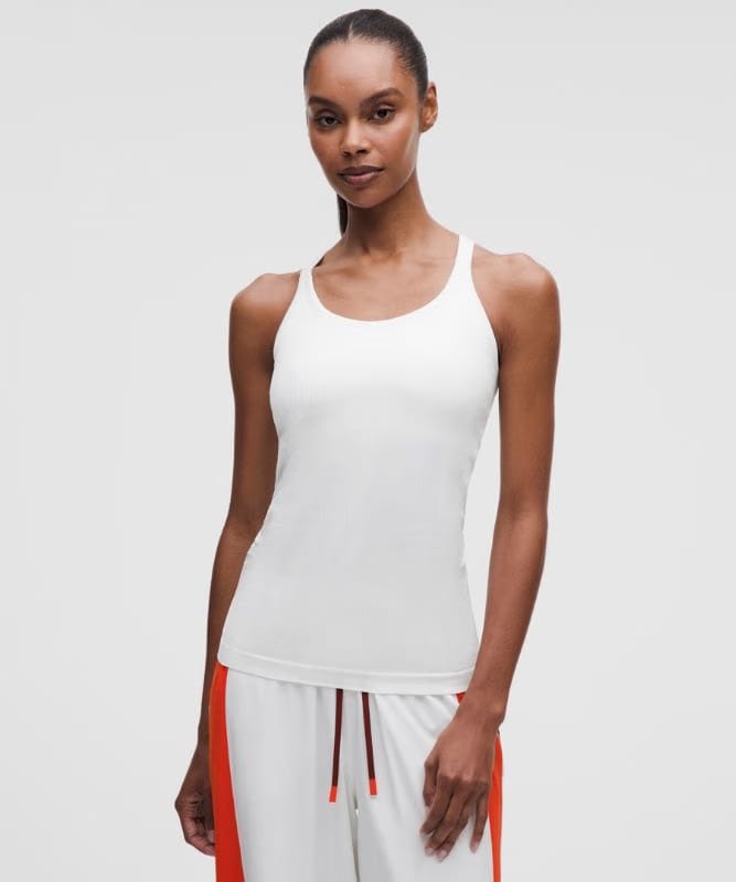 lululemon Ebb to Street Tank Top *Light Support, B/C Cup - White