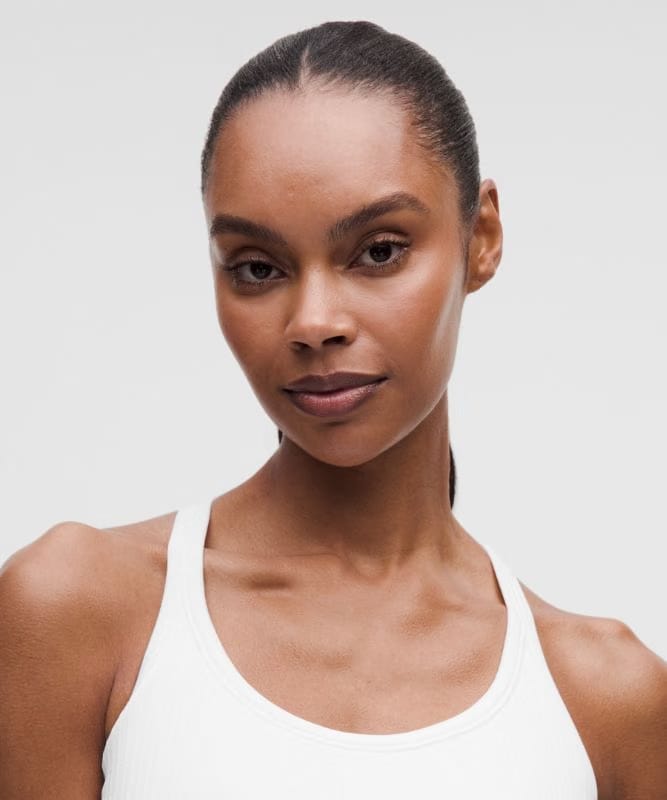 lululemon Ebb to Street Tank Top *Light Support, B/C Cup - White