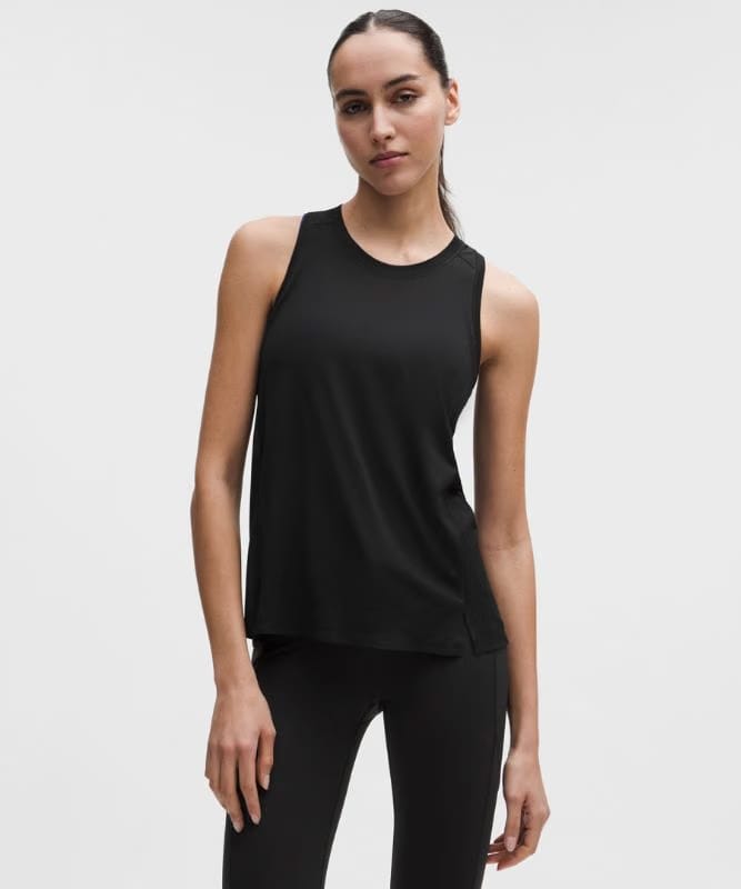 lululemon Fast and Free Singlet *Perforated Stripe - Black