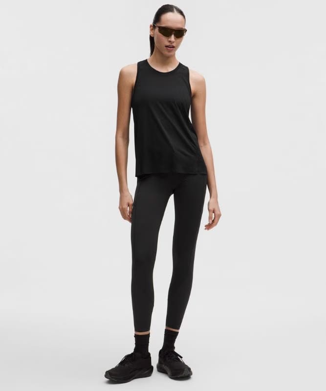 lululemon Fast and Free Singlet *Perforated Stripe - Black