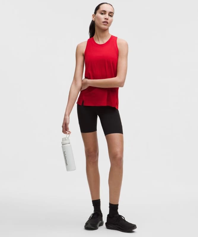 lululemon Fast and Free Singlet *Perforated Stripe - Oxford Red