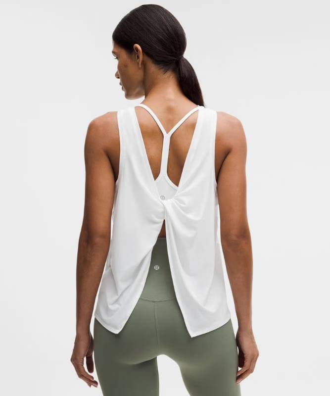 lululemon Flow Y 2-in-1 Back-Twist Tank Top - Black
