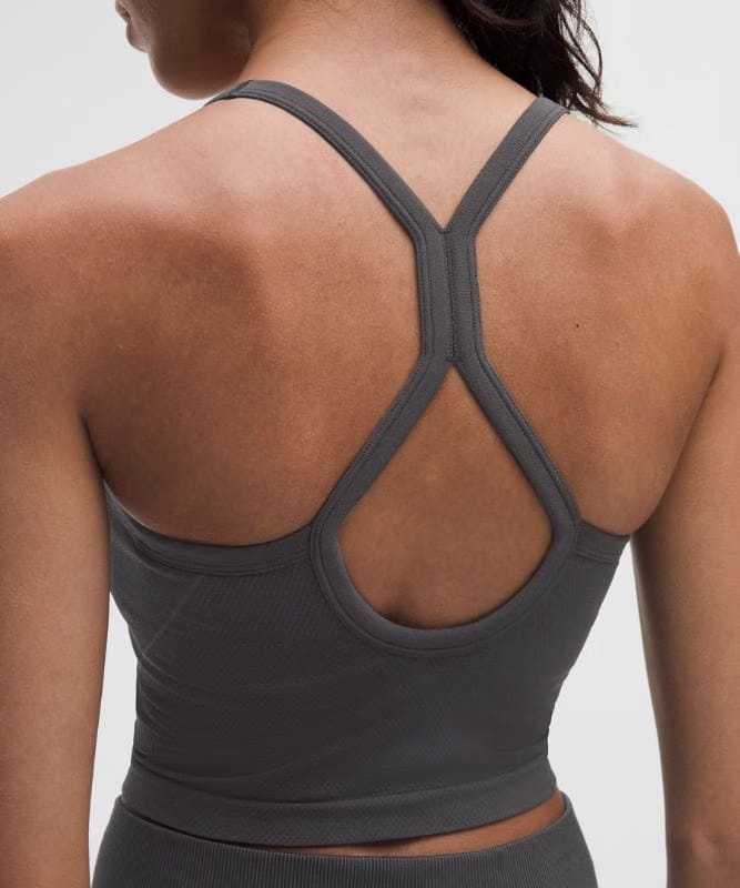 lululemon Get Low Cross-Back Training Tank Top *Light Support, B/C Cup - Black/Graphite Grey