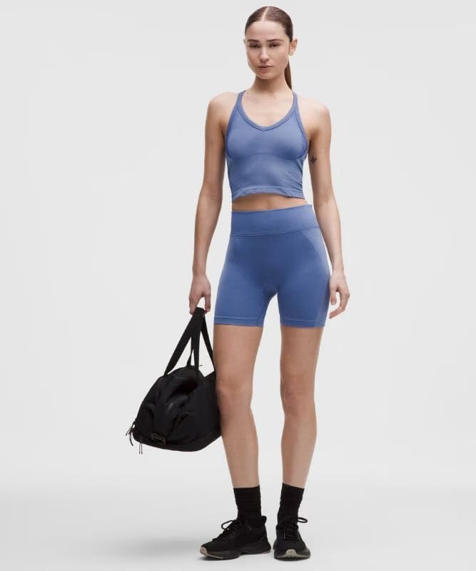lululemon Get Low Cross-Back Training Tank Top *Light Support, B/C Cup - Prep Blue/Brilliant Blue