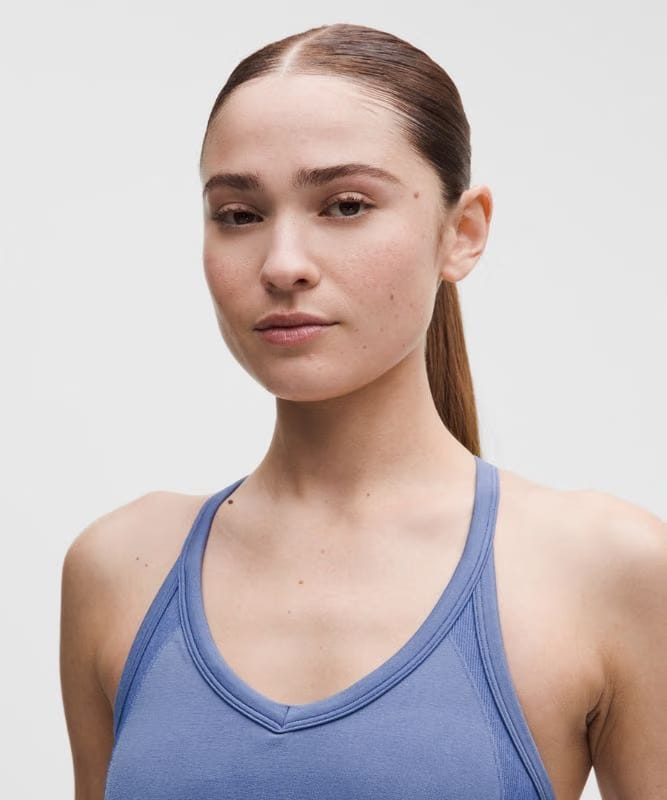 lululemon Get Low Cross-Back Training Tank Top *Light Support, B/C Cup - Prep Blue/Brilliant Blue