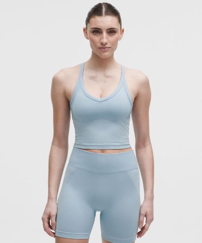 lululemon Get Low Cross-Back Training Tank Top *Light Support, B/C Cup - Starch Blue/Summit
