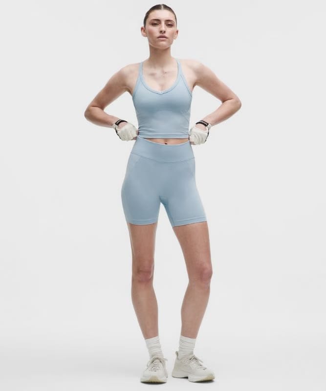 lululemon Get Low Cross-Back Training Tank Top *Light Support, B/C Cup - Starch Blue/Summit
