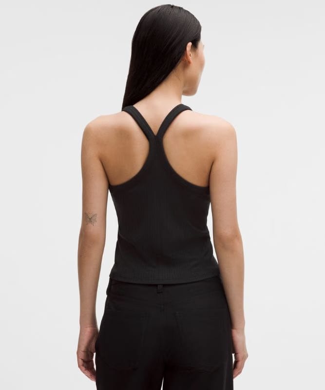 lululemon Hold Tight Micro-Rib Racerback Tank Top - Black