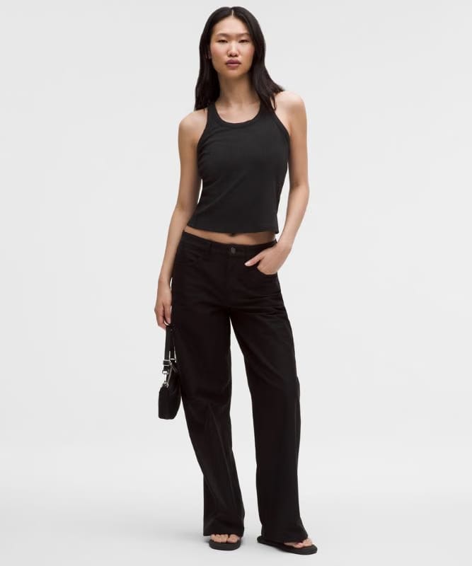 lululemon Hold Tight Micro-Rib Racerback Tank Top - Black