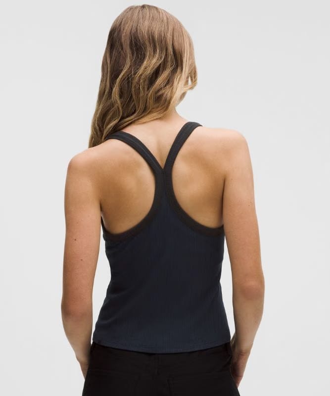 lululemon Hold Tight Micro-Rib Racerback Tank Top - True Navy/Black