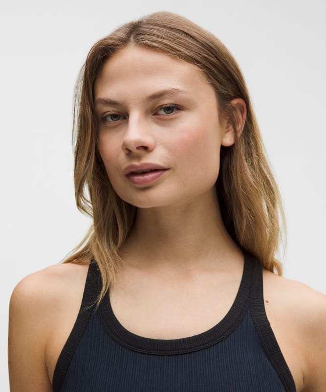 lululemon Hold Tight Micro-Rib Racerback Tank Top - True Navy/Black