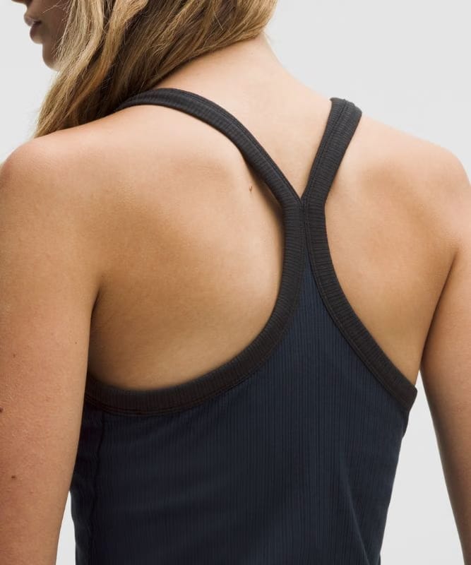 lululemon Hold Tight Micro-Rib Racerback Tank Top - True Navy/Black