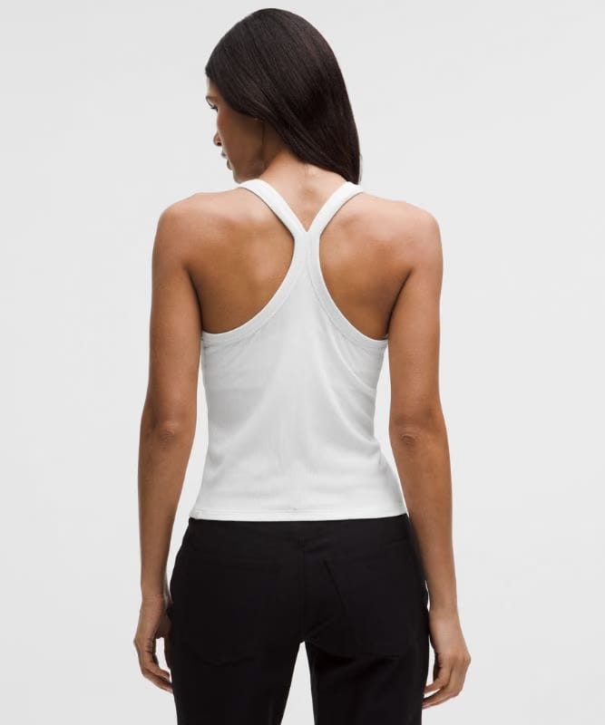 lululemon Hold Tight Micro-Rib Racerback Tank Top - White