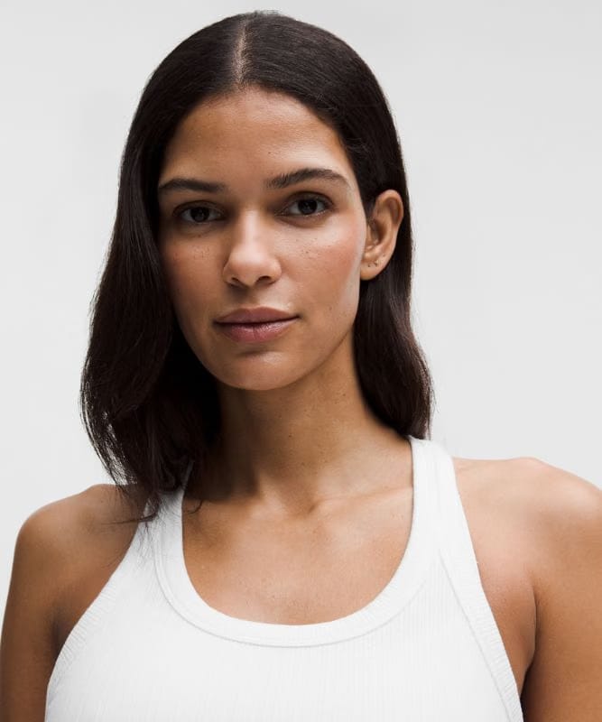 lululemon Hold Tight Micro-Rib Racerback Tank Top - White