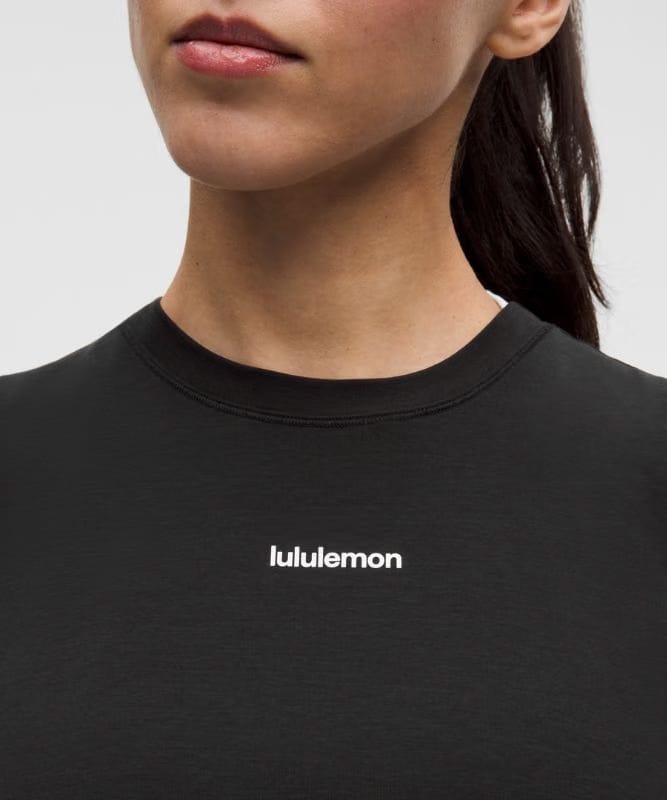 lululemon Jersey Training Muscle Tank Top Long *Wordmark - Black