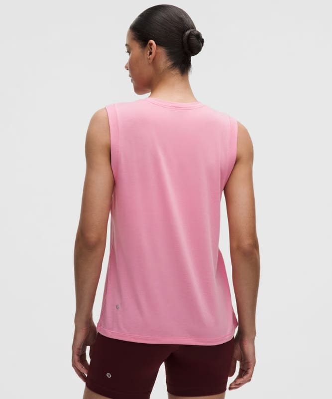 lululemon Jersey Training Muscle Tank Top Long *Wordmark - Candy Cloud
