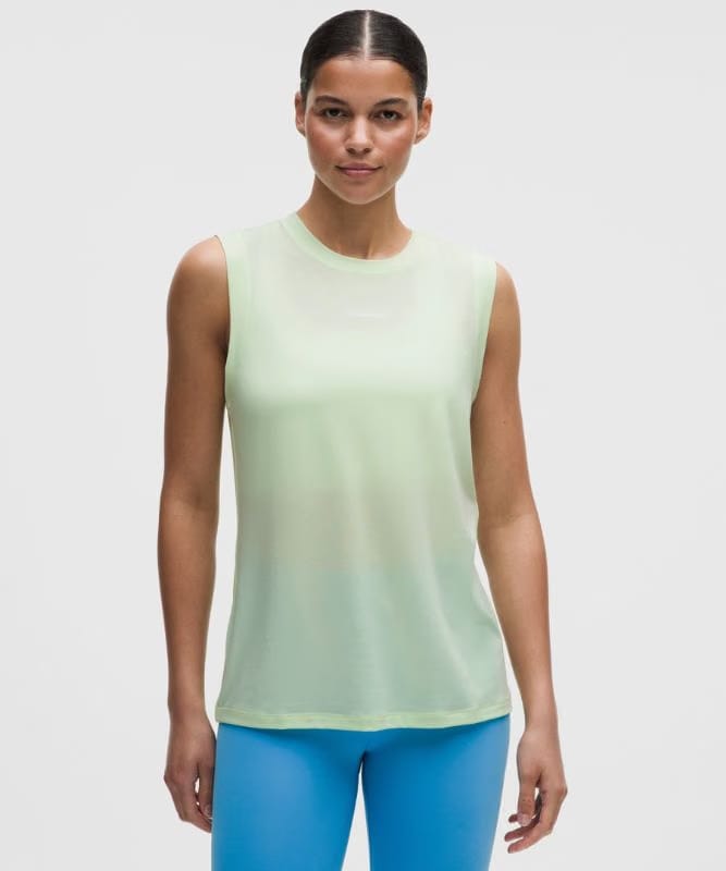 lululemon Jersey Training Muscle Tank Top Long *Wordmark - Matcha Magic