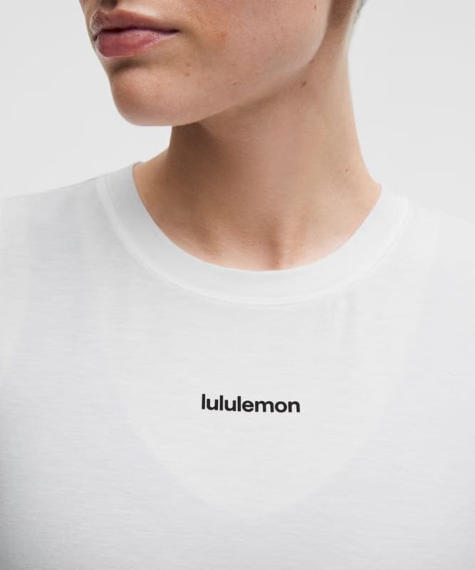 lululemon Jersey Training Muscle Tank Top Long *Wordmark - White