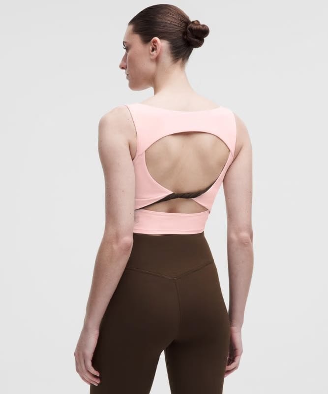 lululemon Nulu Twist-Back Tank Top - Matcha Magic/Club Blue