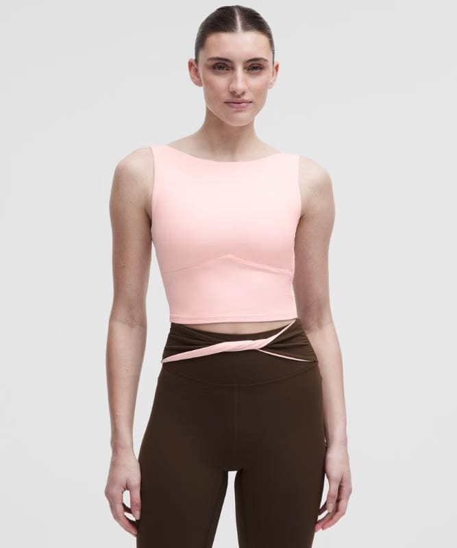 lululemon Nulu Twist-Back Tank Top - Matcha Magic/Club Blue
