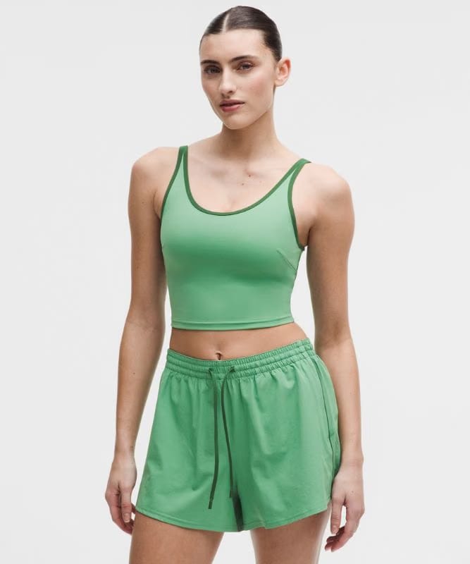 lululemon Scoop-Neck Cutout Tennis Tank Top *Medium Support, B/C Cup - Canteen Green/Ivy Grove