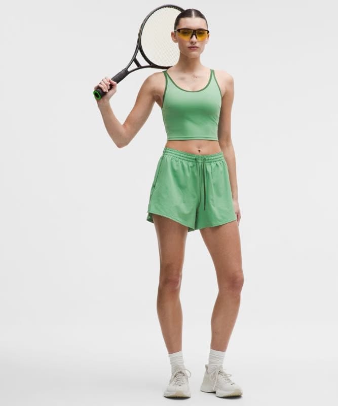 lululemon Scoop-Neck Cutout Tennis Tank Top *Medium Support, B/C Cup - Canteen Green/Ivy Grove