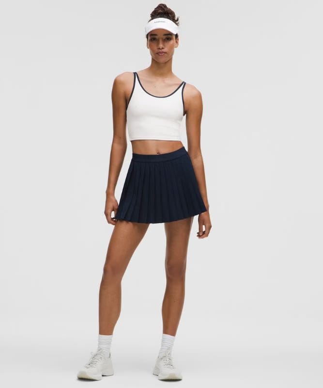 lululemon Scoop-Neck Cutout Tennis Tank Top *Medium Support, B/C Cup - White/Club Blue