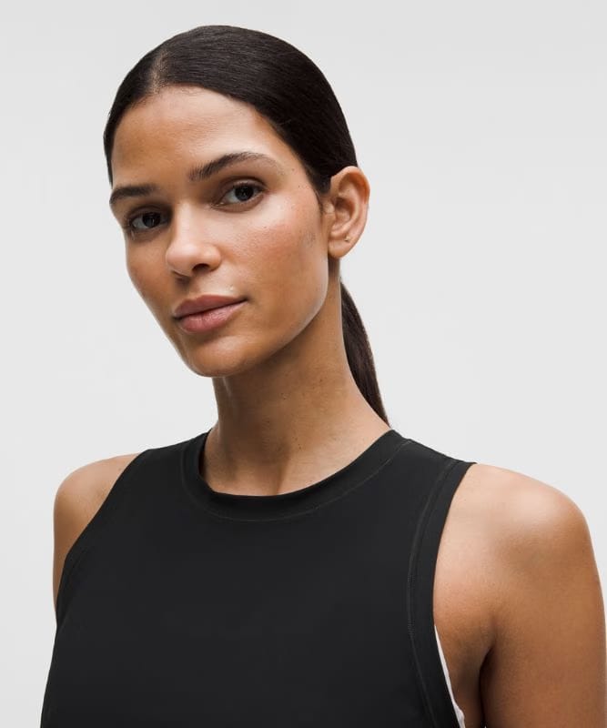 lululemon Side-Ruched Running Tank Top - Black