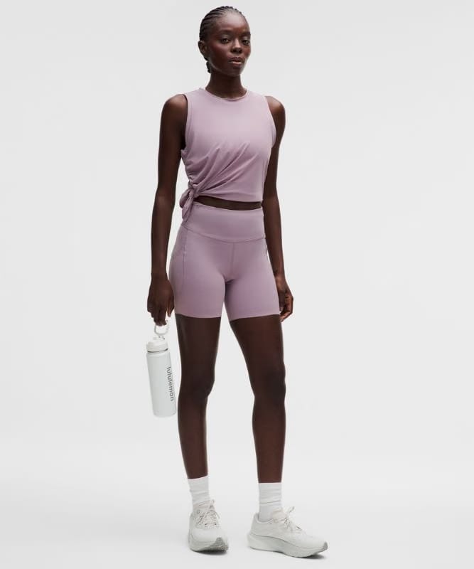 lululemon Side-Ruched Running Tank Top - Lotus Lavender
