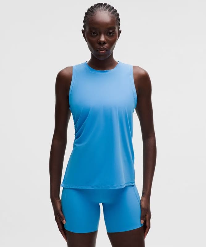 lululemon Side-Ruched Running Tank Top - Ocean Wave