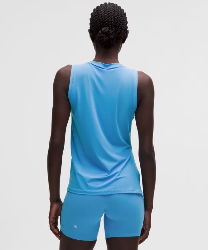 lululemon Side-Ruched Running Tank Top - Ocean Wave