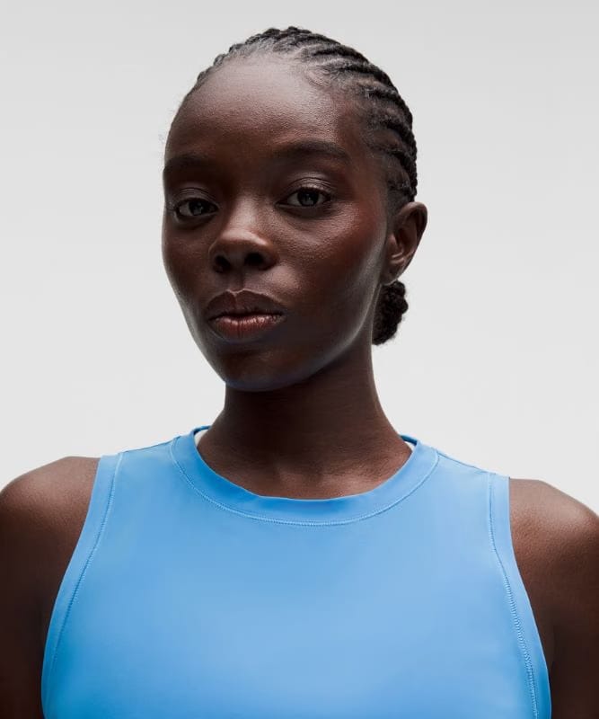 lululemon Side-Ruched Running Tank Top - Ocean Wave